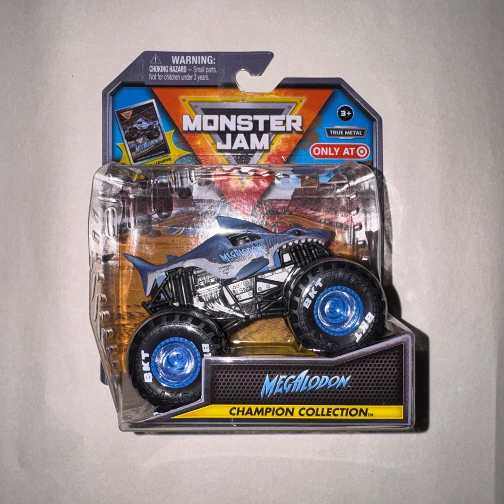 Monster Jam Megalodon Champion Collection‎ 1:64 True Metal Target Exclusive Blue